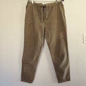 ZARA slouchy khaki/olive cargo pants with patches